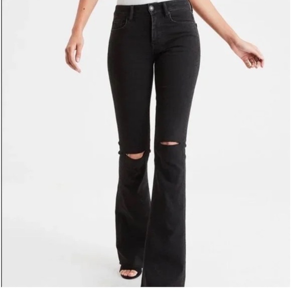 American Eagle Outfitters Denim - AE Super Stretch Hi Rise Slim Flare